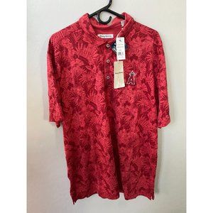 Men's Los Angeles Angels Tommy Bahama Red Sport Palmetto Palms Polo SZ XXL NEW